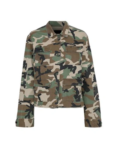 Shop Rta Patterned Shirts & Blouses In Military Green
