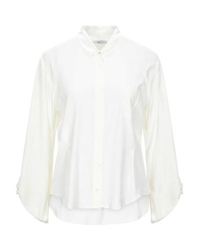 Shop High By Claire Campbell Shirts In Ivory