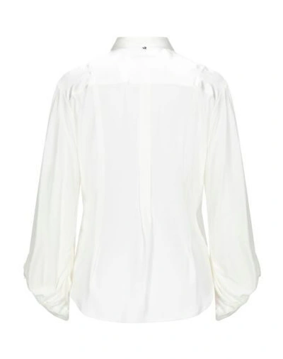 Shop High By Claire Campbell Shirts In Ivory