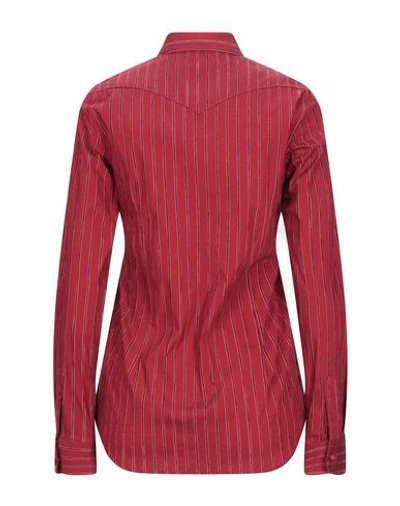 Shop Aglini Woman Shirt Red Size 6 Viscose, Polyamide, Acrylic, Elastane