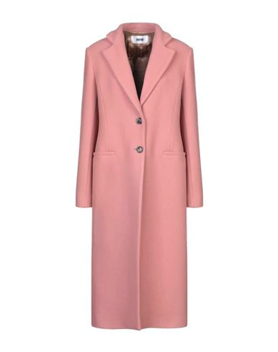 Shop Mauro Grifoni Coat In Pastel Pink