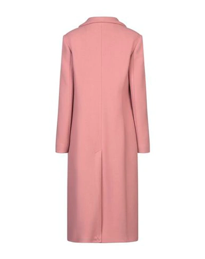 Shop Mauro Grifoni Coat In Pastel Pink