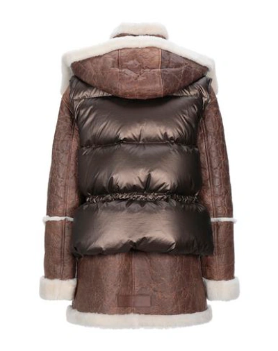 Shop Nicole Benisti Down Jackets In Brown