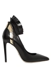 Daniele Michetti Ines Fringed Pointed Toe Pumps In Military Green