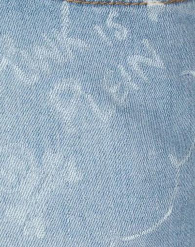 Shop Philipp Plein Woman Denim Shorts Blue Size 26 Cotton, Elastane