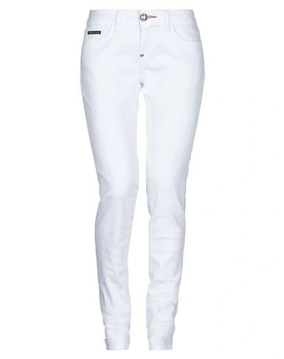 Shop Philipp Plein Jeans In White
