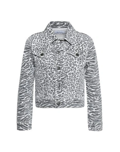 Shop Current Elliott Denim Outerwear In Grey