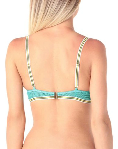 Shop Stella Mccartney Bikini Tops In Turquoise