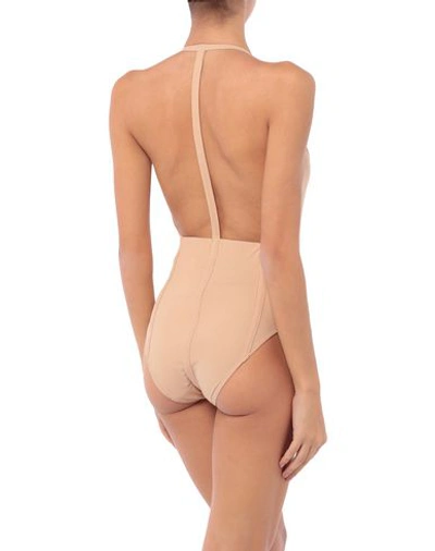 Shop Rick Owens One-piece Swimsuits In Pale Pink
