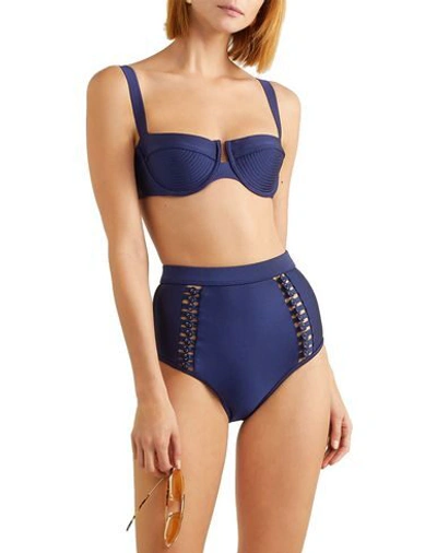 Shop Zimmermann Bikini Bottoms In Dark Blue