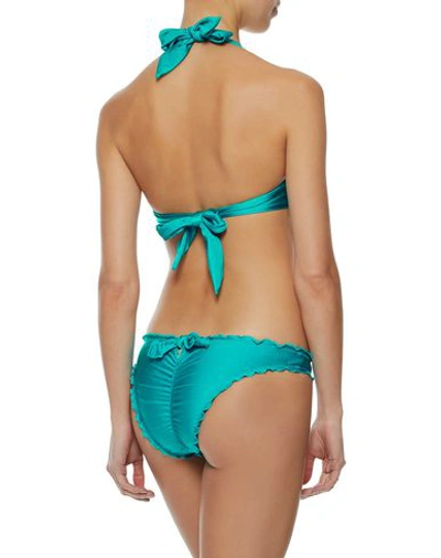 Shop Seafolly Bikini Bottoms In Deep Jade