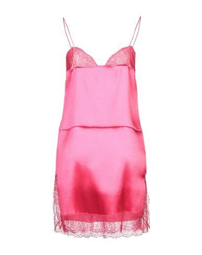 Shop Philosophy Di Lorenzo Serafini Woman Slip Dress Fuchsia Size 8 Polyester, Polyamide In Pink
