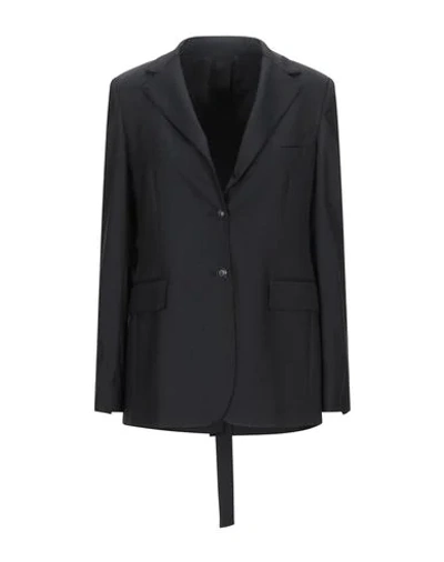 Shop Malloni Suit Jackets In Black