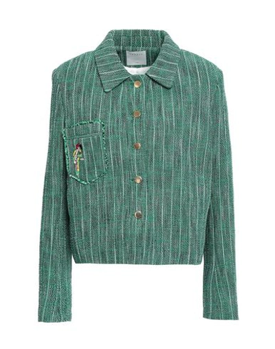 Shop Sandro Sartorial Jacket In Green