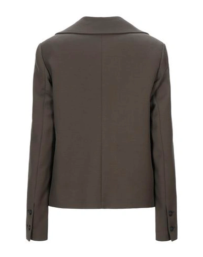 Shop Malloni Suit Jackets In Military Green