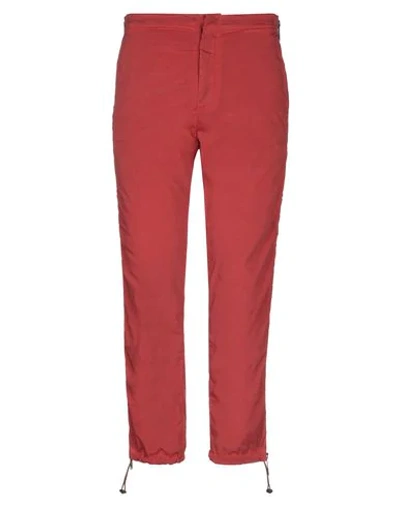 Shop Heron Preston Man Pants Brick Red Size S Polyamide, Elastane