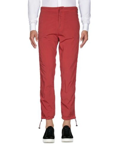 Shop Heron Preston Man Pants Brick Red Size S Polyamide, Elastane