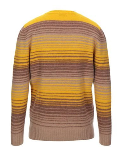 Shop Drumohr Man Sweater Yellow Size 36 Lambswool
