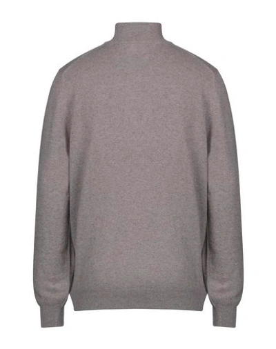 Shop Vengera Sweater With Zip In Dove Grey