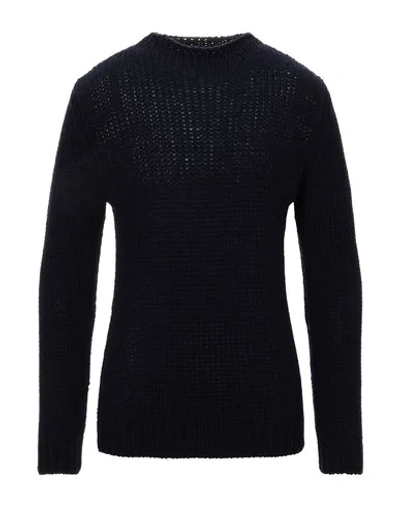 Shop Brian Dales Man Sweater Midnight Blue Size Xxl Wool, Acrylic