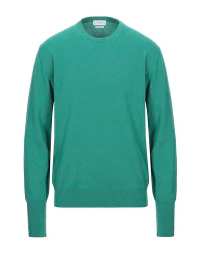 Shop Ballantyne Man Sweater Green Size 44 Cashmere