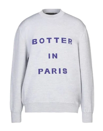 Shop Botter Sweaters In Light Grey