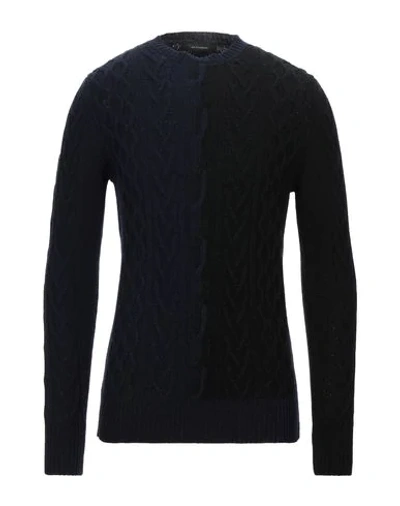 Shop Gazzarrini Man Sweater Midnight Blue Size Xxl Wool