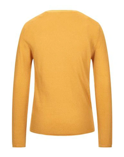 Shop Bellwood Man Sweater Ocher Size 44 Merino Wool In Yellow