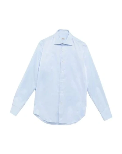 Shop Alessandro Gherardi Solid Color Shirt In Sky Blue