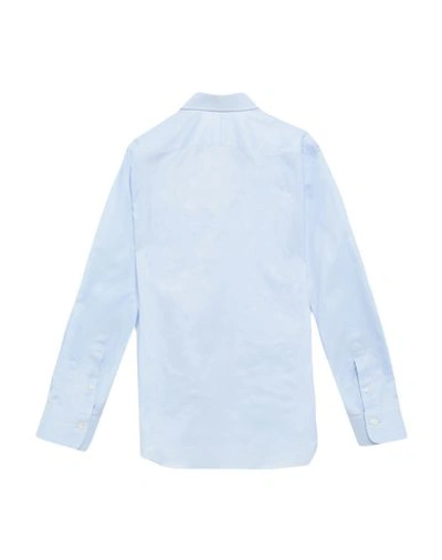 Shop Alessandro Gherardi Solid Color Shirt In Sky Blue