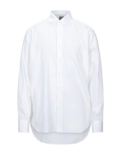 Shop Alessandro Gherardi Solid Color Shirt In White