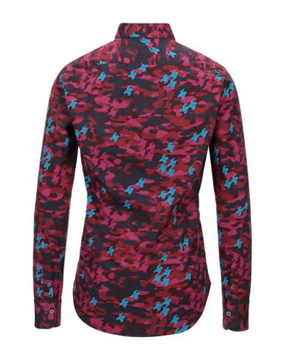 Alessandro Gherardi Patterned Shirt In Brick Red