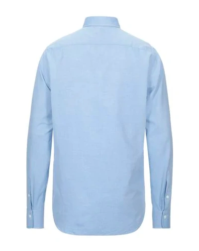 Shop Alessandro Gherardi Shirts In Sky Blue