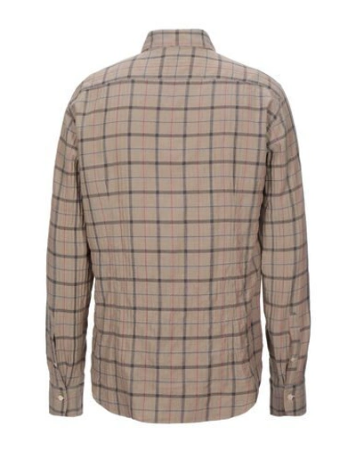 Shop Alessandro Gherardi Shirts In Camel