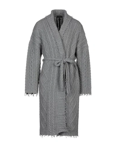 Shop Alanui Coats In Grey