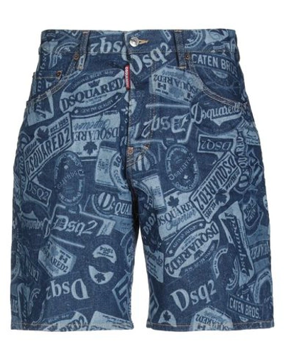 Dsquared2 Denim Shorts In Blue
