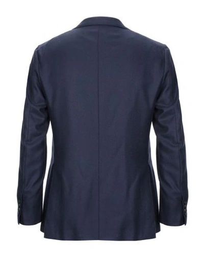 Shop Sartorio Blazer In Dark Blue