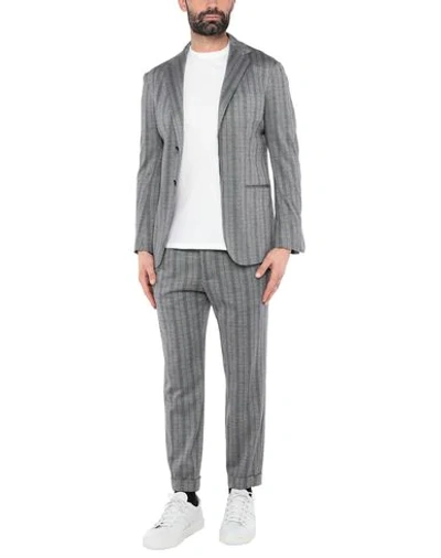 Shop Kiton Suits In Grey