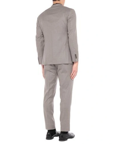 Shop Luigi Bianchi Mantova Suits In Grey