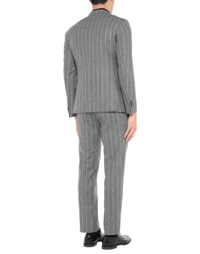 Shop Luigi Bianchi Mantova Suits In Grey