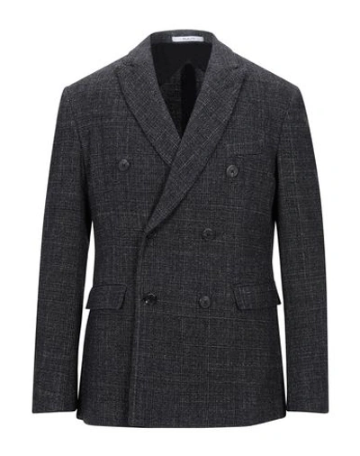 Shop Aglini Suit Jackets In Steel Grey