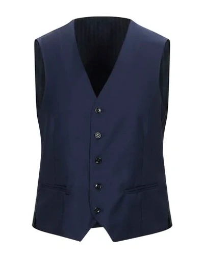 Shop Mp Massimo Piombo Vests In Blue