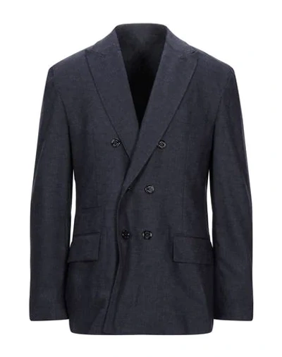 Shop Band Of Outsiders Suit Jackets In Dark Blue