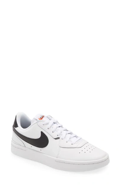Shop Nike Court Blanc Sneaker In White/ Black/ Team Orange