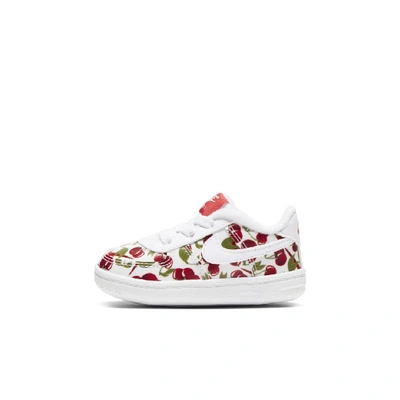 Shop Nike Force 1 Se Crib Bootie (white) - Clearance Sale In White,track Red,pear,white