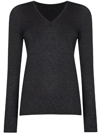 Shop Alice Archer Pullover Mit V-ausschnitt In Grey