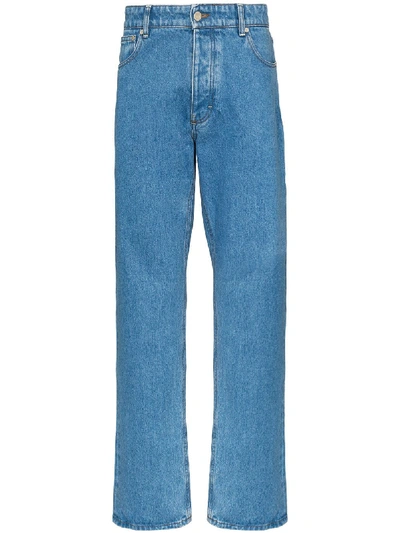 Shop Ami Alexandre Mattiussi Straight-leg Jeans In Blue