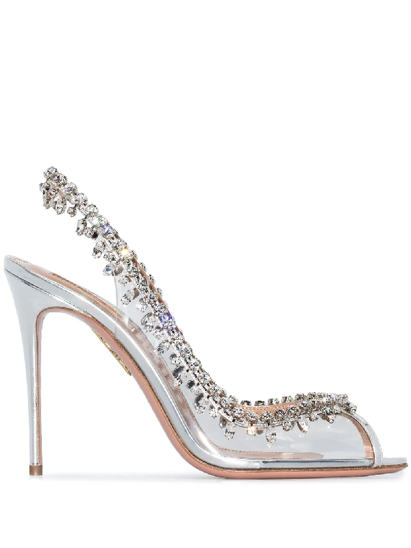 aquazzura clear heels