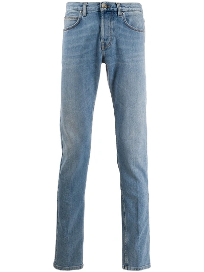 Shop Eleventy Slim-fit Jeans In Blue