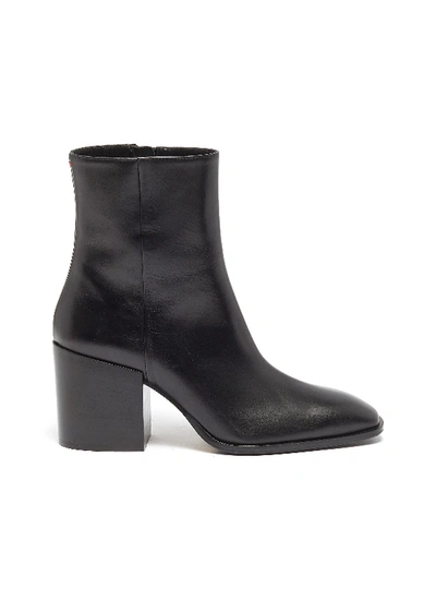 Shop Aeyde 'leandra' Leather Ankle Boots In Black